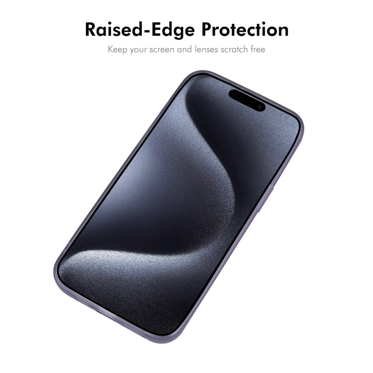 For iPhone 16 Pro Max ENKAY Hat-Prince Translucent Matte TPU Phone Case with Lens Film + 9H Big Arc Edge Film(Blue) - iPhone 16 Pro Max Cases by ENKAY | Online Shopping UK | buy2fix