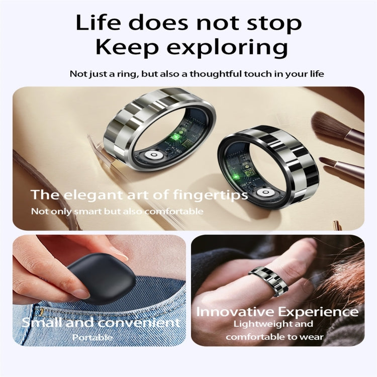 R9 SIZE 8 Smart Ring, Support Health Monitoring / Gesture Control / Somatosensory Games(Silver) - Smart Rings / Smart Telephones by buy2fix | Online Shopping UK | buy2fix