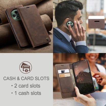 For OPPO Reno12 F /12 FS 5G CaseMe 013 Multifunctional Horizontal Flip Leather Phone Case(Coffee) - Reno12 F Cases by CaseMe | Online Shopping UK | buy2fix