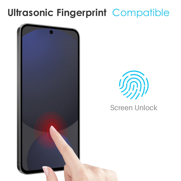 For Samsung Galaxy S25+ 5G NORTHJO TPU Case with Screen and Lens Film, Support Fingerprint Unlock(Transparent) - Galaxy S25+ 5G Cases by NORTHJO | Online Shopping UK | buy2fix