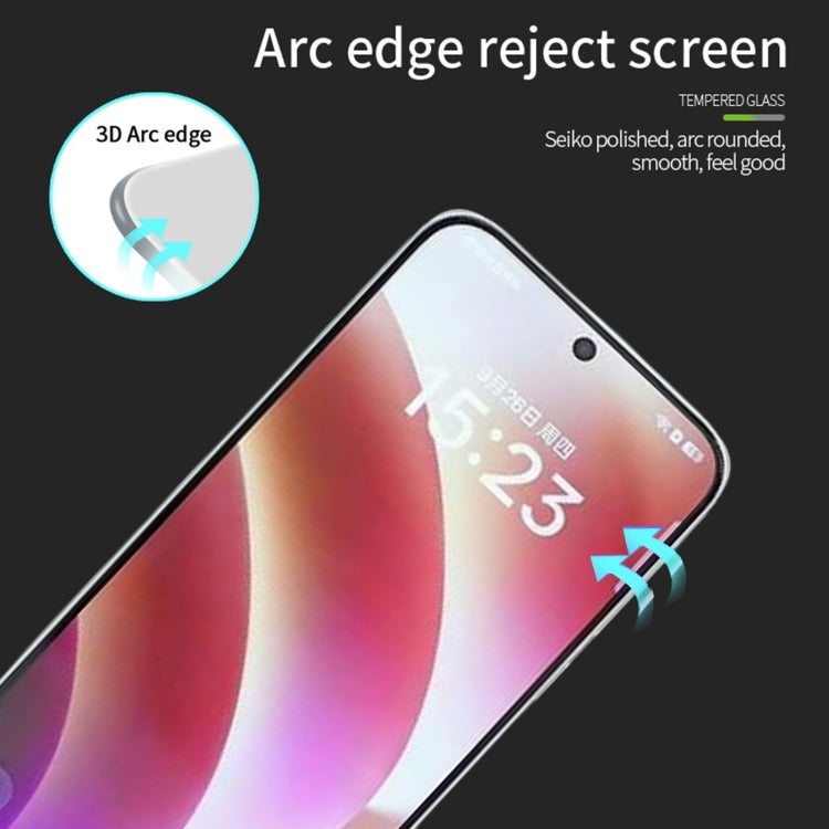 For OPPO Find X8 PINWUYO 9H 3D Full Screen Explosion-proof Tempered Glass Film(Black) - Find X8 Tempered Glass by PINWUYO | Online Shopping UK | buy2fix