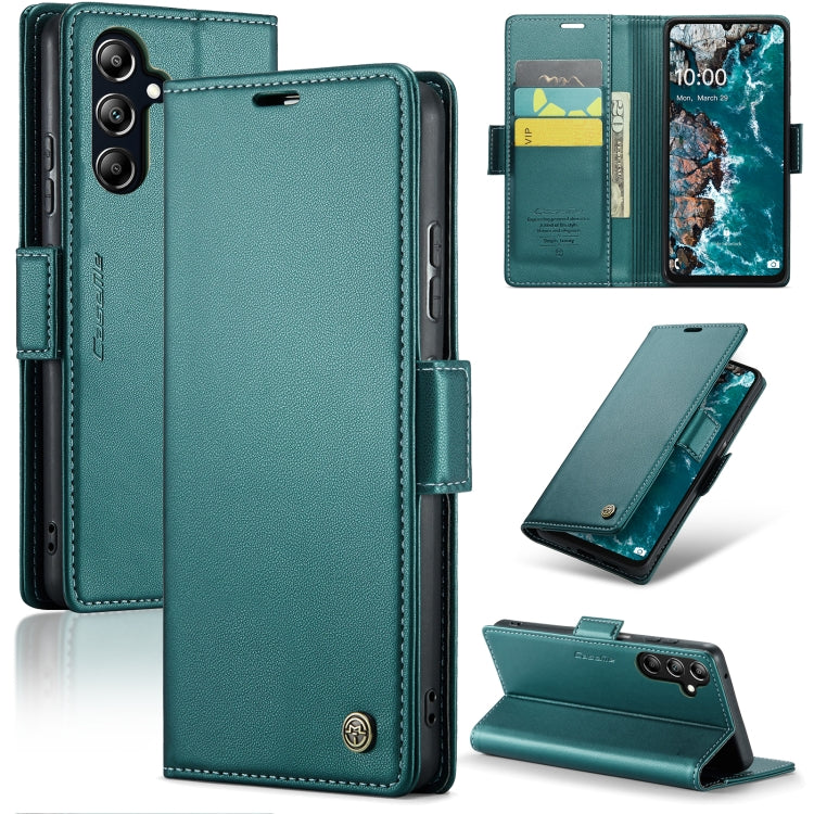 For Samsung Galaxy A16 5G CaseMe 023 Butterfly Buckle Litchi Texture RFID Anti-theft Leather Phone Case(Green) - Galaxy Phone Cases by CaseMe | Online Shopping UK | buy2fix