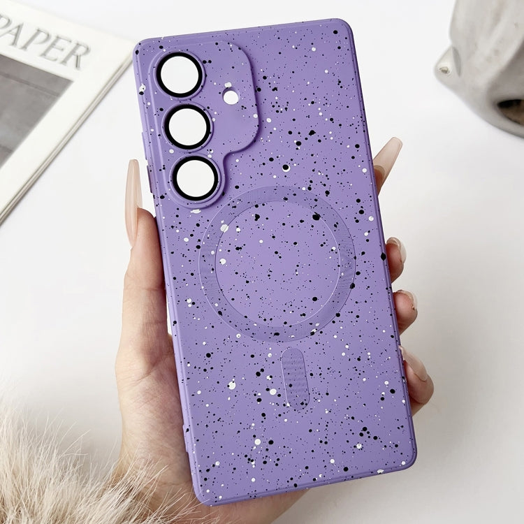 For Samsung Galaxy S25+ 5G Starry Sky TPU Shockproof MagSafe Phone Case(Purple) - Galaxy S25+ 5G Cases by buy2fix | Online Shopping UK | buy2fix