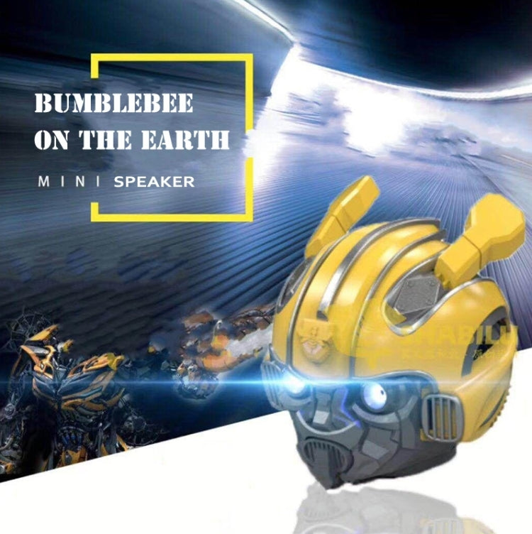 Bumblebee Cartoon Bluetooth 5.0 Speaker, Support TF Card & FM - Desktop Speaker by buy2fix | Online Shopping UK | buy2fix