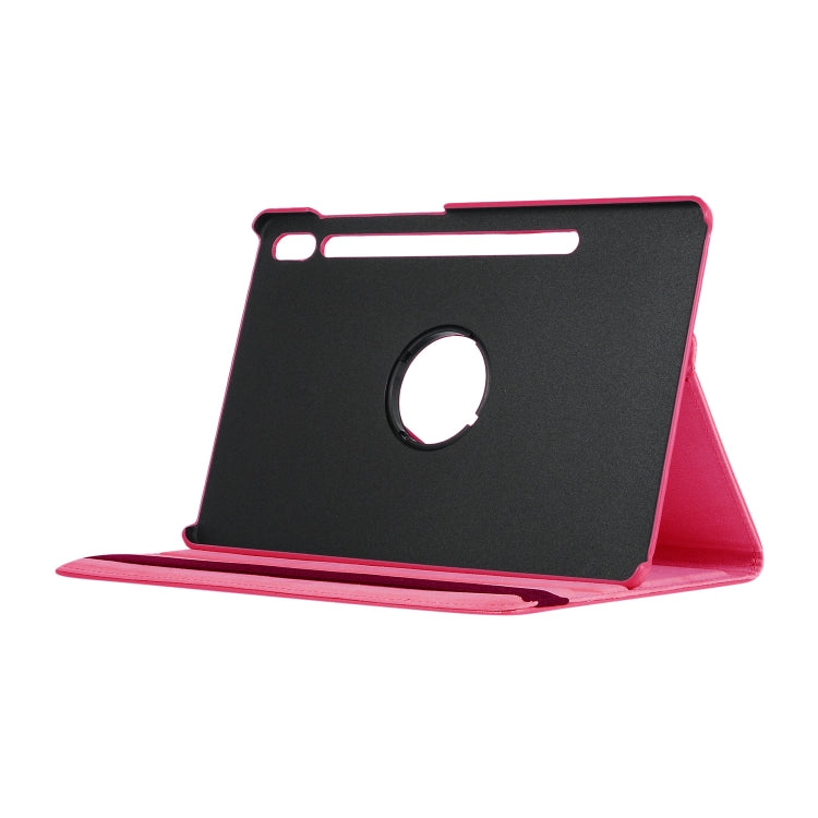 ENKAY 360 Degree Rotation Lichi Texture Leather Case with Holder for Samsung Galaxy Tab S6 10.5 T860 / T865(Rose Red) - Other Galaxy Tab PC by ENKAY | Online Shopping UK | buy2fix