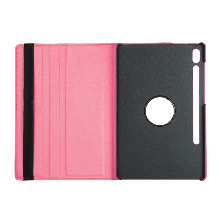 ENKAY 360 Degree Rotation Lichi Texture Leather Case with Holder for Samsung Galaxy Tab S6 10.5 T860 / T865(Rose Red) - Other Galaxy Tab PC by ENKAY | Online Shopping UK | buy2fix