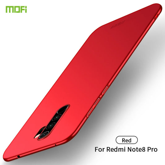 For Xiaomi RedMi Note8 Pro MOFI Frosted PC Ultra-thin Hard Case(Red) - Xiaomi Cases by MOFI | Online Shopping UK | buy2fix