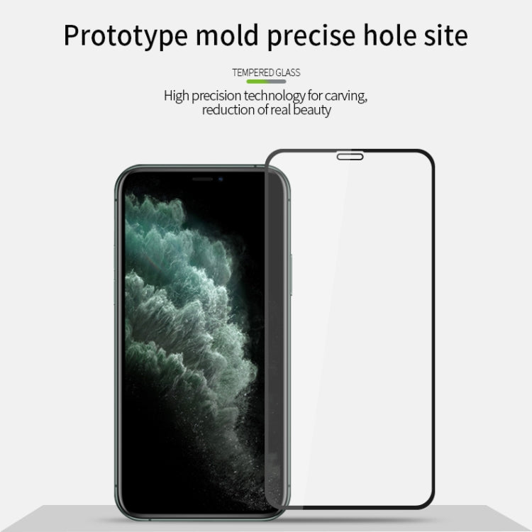 For iPhone 11 Pro Max PINWUYO 9H 2.5D Full Screen Tempered Glass Film(Black) - iPhone 11 Pro Max Tempered Glass by PINWUYO | Online Shopping UK | buy2fix