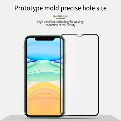 For iPhone 11 MOFI 9H 2.5D Full Screen Tempered Glass Film(Black) - iPhone 11 Tempered Glass by MOFI | Online Shopping UK | buy2fix