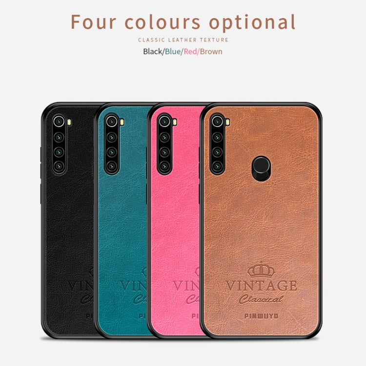 FFor Xiaomi Redmi Note 8T PINWUYO Pin Rui Series Classical PU Leather + PC + TPU Anti-fall All-inclusive Case (Brown) - Xiaomi Cases by PINWUYO | Online Shopping UK | buy2fix