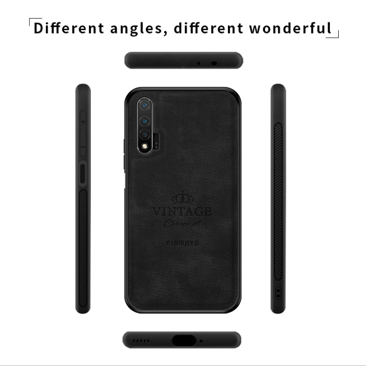 For Huawei Nova 6 PINWUYO Zun Series PC + TPU + Skin Waterproof And Anti-fall All-inclusive Protective Shell(Brown) - Galaxy Phone Cases by PINWUYO | Online Shopping UK | buy2fix