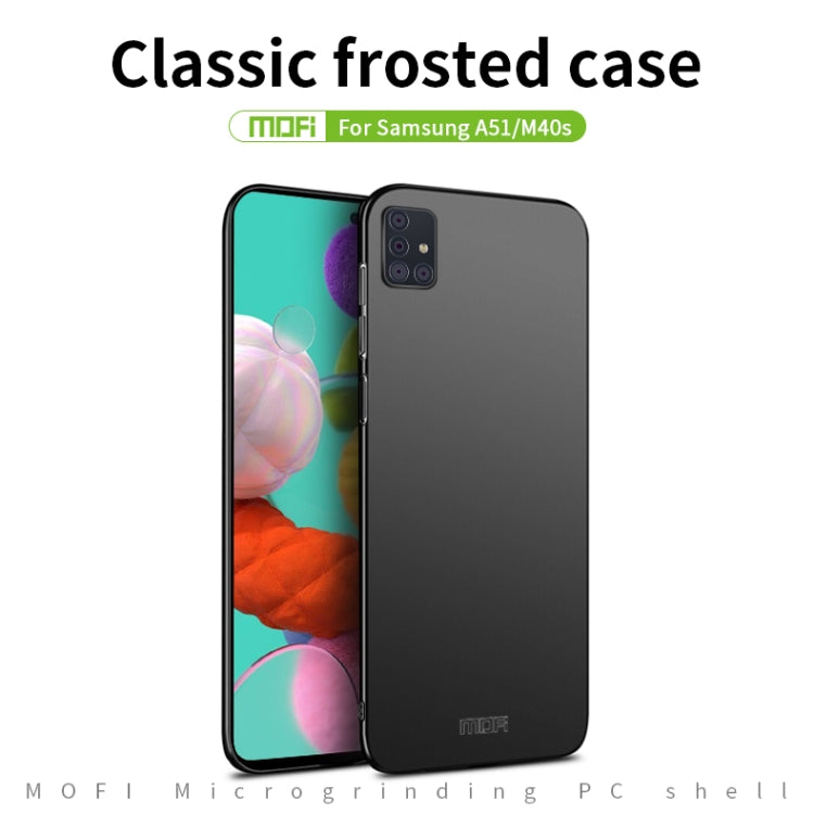 For Galaxy A51 MOFI Frosted PC Ultra-thin Hard Case(Red) - Galaxy Phone Cases by MOFI | Online Shopping UK | buy2fix