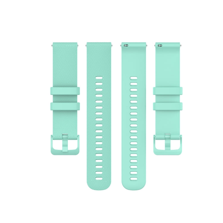 For Garmin Vivoactive 4 22mm Silicone Watch Band(Teal Green) - Watch Bands by buy2fix | Online Shopping UK | buy2fix