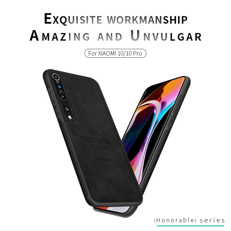 For Xiaomi 10 / 10 Pro PINWUYO Zun Series PC + TPU + Skin Waterproof And Anti-fall All-inclusive Protective Shell(Black) - Xiaomi Cases by PINWUYO | Online Shopping UK | buy2fix