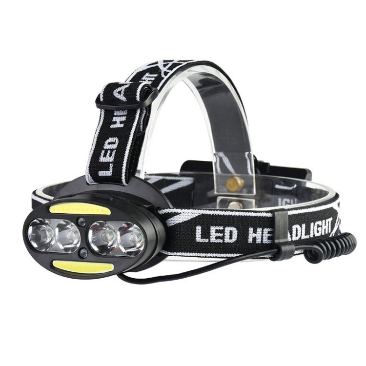 30000 LM 4 × CREE XML-T6 + 2 × COB + 2 × Red LED Head Lamp Flashlight Torch Lantern - Headlamp by buy2fix | Online Shopping UK | buy2fix