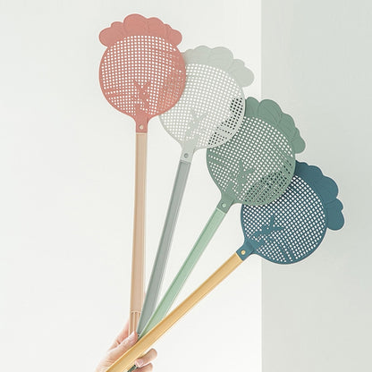 Summer Plastic Fly Swatter Flycatcher, Style:Lollipop Pattern(Green) - Fly Swatter by buy2fix | Online Shopping UK | buy2fix