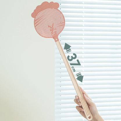 Summer Plastic Fly Swatter Flycatcher, Style:Snowflake Pattern(Pink) - Fly Swatter by buy2fix | Online Shopping UK | buy2fix