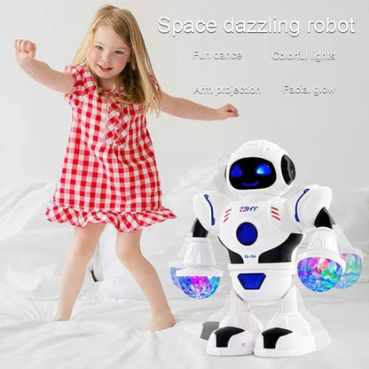 Electric Hyun Dance Robot LED Light Music Children Educational Toys(White) - RC Robots by buy2fix | Online Shopping UK | buy2fix