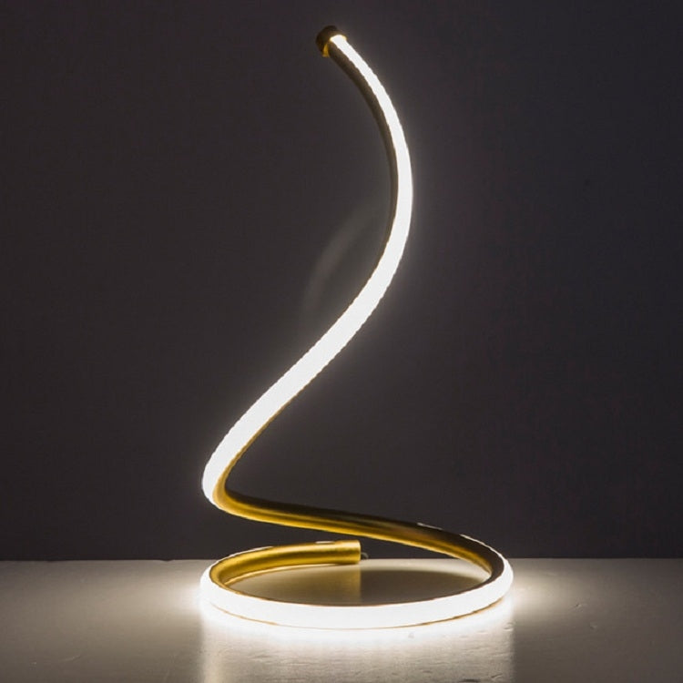 LED Spiral Table Lamp Home Living Room Bedroom Decoration Lighting Bedside Light, Specifications:AU Plug(White) - Bedside Light by buy2fix | Online Shopping UK | buy2fix