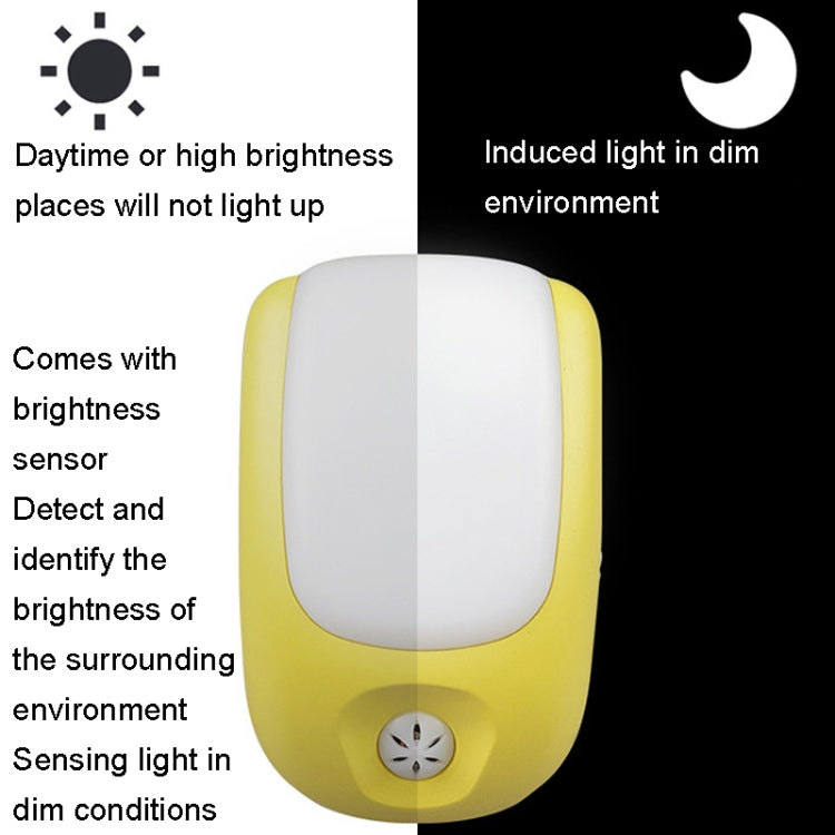 A72 Intelligent LED Sensor Night Light, Plug:US Plug(Green) - Sensor LED Lights by buy2fix | Online Shopping UK | buy2fix