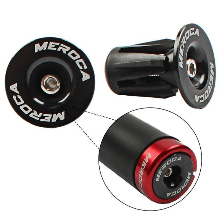 1pair MEROCA Mountain Bike Expansion Lock Bar Plug Road Bike Bicycle Bar Plug End Cover, Color: Black - Others by MEROCA | Online Shopping UK | buy2fix