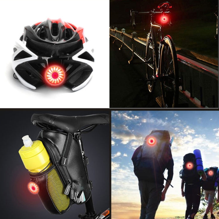 Bicycle Smart Sensor Brake Light USB Tail Light Warning Light(Titanium) - Taillights by buy2fix | Online Shopping UK | buy2fix