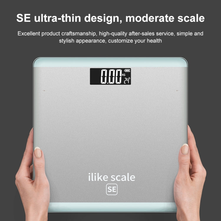 ISCALE SE Human Body Intelligent Electronic Scale Household Weight Scale Adult Body Fat Scale(Space Silver) - Body Scales by buy2fix | Online Shopping UK | buy2fix