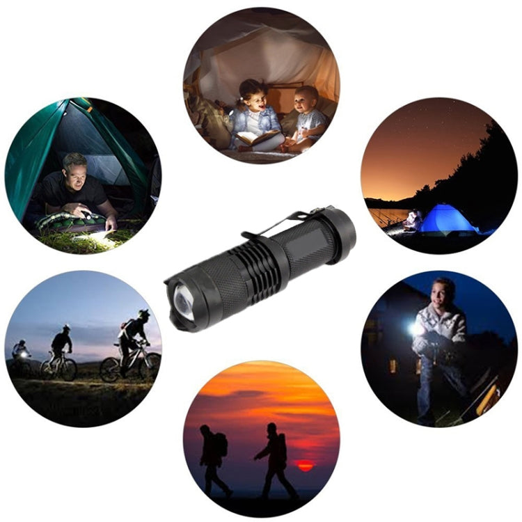 LED Outdoor Rechargeable Telescopic Zoom Mini Glare Flashlight, Specification:Single - Mini Flashlight by buy2fix | Online Shopping UK | buy2fix