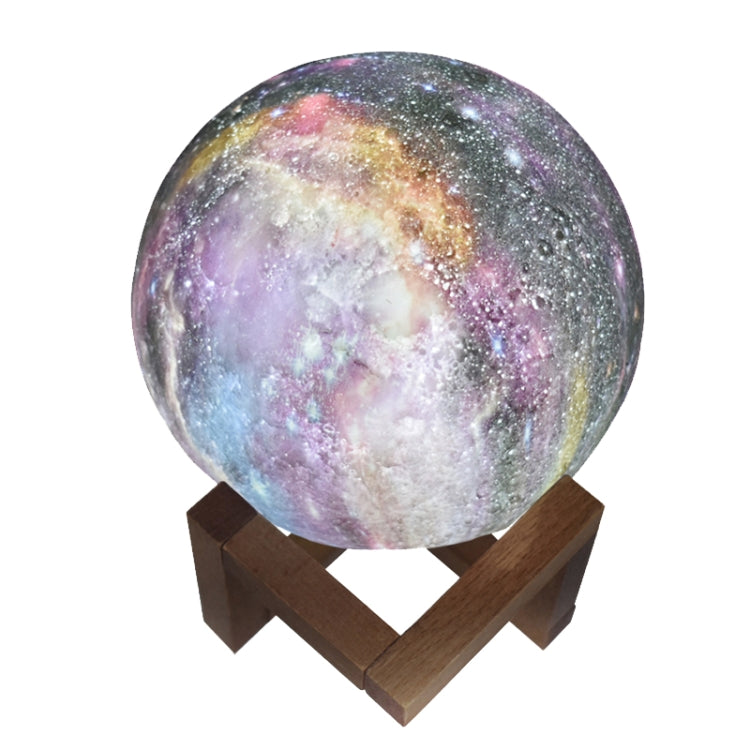 1W 3D Moon Lamp Children Gift Table Lamp Painted Starry Sky LED Night Light, Light color: 15cm Touch Control 3-colors - Night Lights by buy2fix | Online Shopping UK | buy2fix