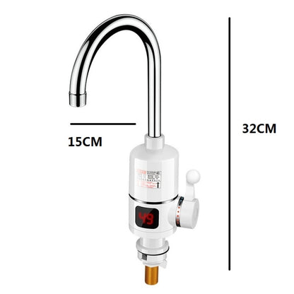 Digital Display Electric Heating Faucet Instant Hot Water Heater CN Plug Digital Elbow With Leakage Protection - Faucets & Accessories by buy2fix | Online Shopping UK | buy2fix