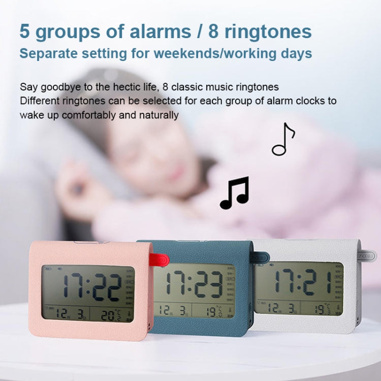 ZKLiLi Lazy Snooze Applet Alarm Clock Bedside Bluetooth Multifunctional Silent Digital Alarm Clock(Gray) - Alarm Clocks by buy2fix | Online Shopping UK | buy2fix