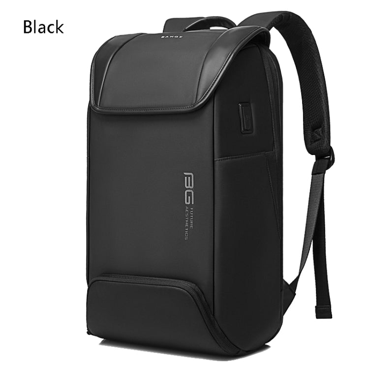 BANGE Men Anti-Theft Backpack Waterproof Large-Capacity Backpack Computer Bag(Black) - Double-shoulder Bags by BANGE | Online Shopping UK | buy2fix