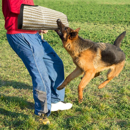 Dog Training Black-Edged Rough-Grained Jute Fluttering Sleeves Protector - Training Aids by buy2fix | Online Shopping UK | buy2fix