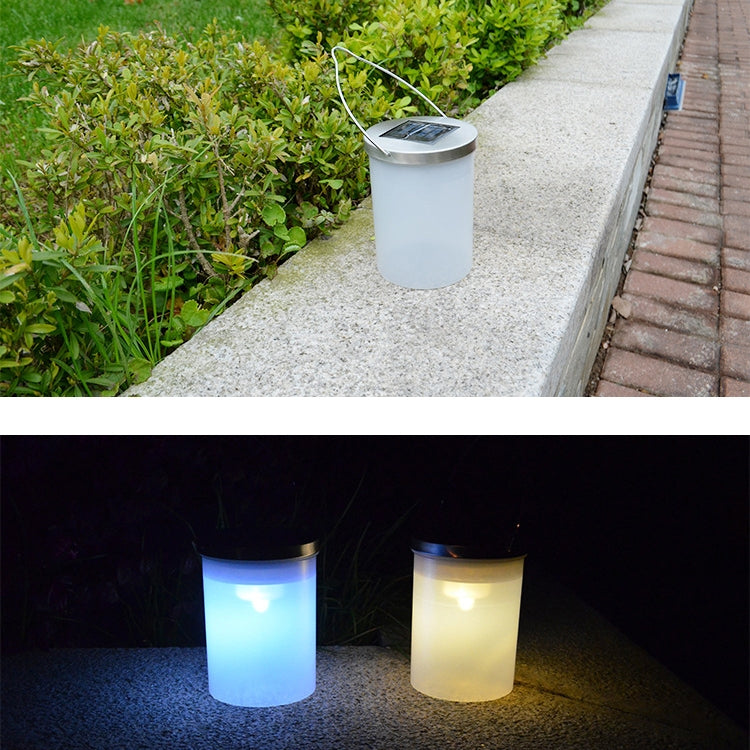 Outdoor Waterproof Solar Light Bucket Shape LED Courtyard Garden Hanging Lamp Night Light(Colorful Light) - Solar Lights by buy2fix | Online Shopping UK | buy2fix