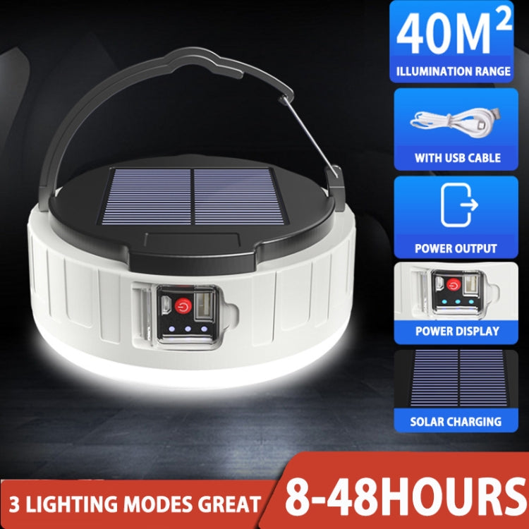 HB208 Solar Power 10W 37 LED Household Emergency Light Mobile Night Market Light Camping Light - Camping Lighting by buy2fix | Online Shopping UK | buy2fix