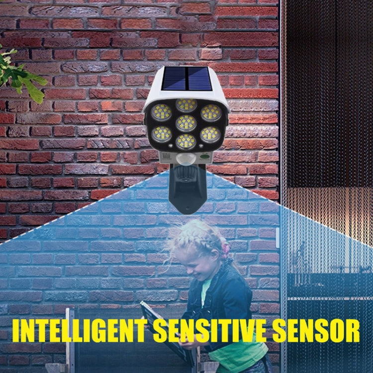 Solar Sensor LED Wall Light Simulation Surveillance Camera Glare Anti-Thief Street Lamp, Style: 35LED (Black) - Solar Lights by buy2fix | Online Shopping UK | buy2fix