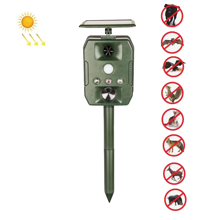 Ultrasonic Mouse Repeller Solar Outdoor Animal Repeller - Outdoor Insect Repellent by buy2fix | Online Shopping UK | buy2fix