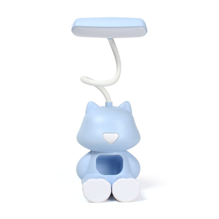 2 PCS FY6601 Cartoon Pen Holder Reading Desk Lamp LED Eye Protection Dormitory Student Bedroom Lamp(Blue) - Desk Lamps by buy2fix | Online Shopping UK | buy2fix