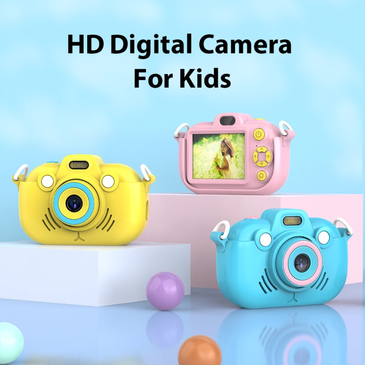 DC502 2.4-Inch 16X Zoom 2.7K Video Recording Children Digital Camera, Color: Pink + 32G(US Plug) - Children Cameras by buy2fix | Online Shopping UK | buy2fix