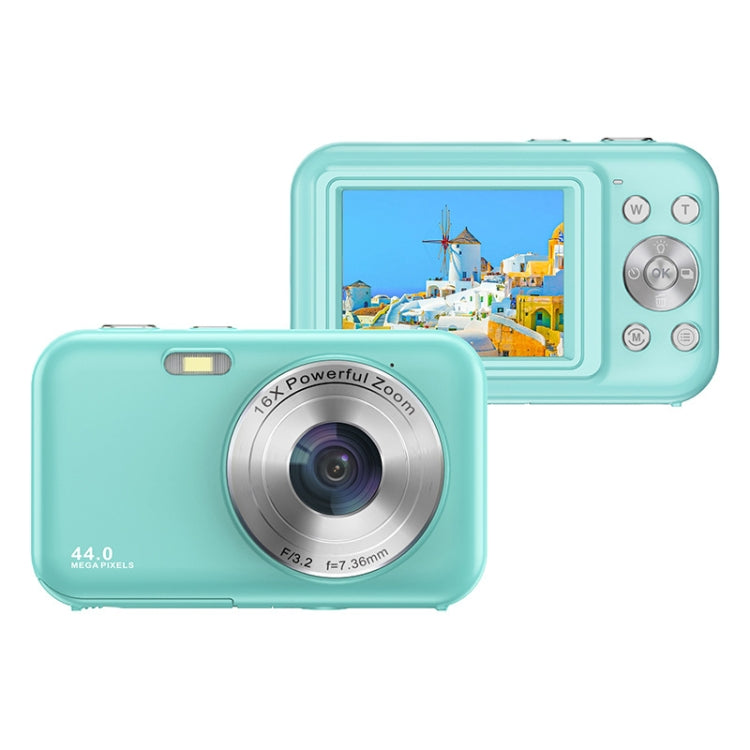 DC406L 2.4-Inch 1080P Mini HD 16X Zoom Digital Camera Home Children Camera US Plug(Green) - Children Cameras by buy2fix | Online Shopping UK | buy2fix