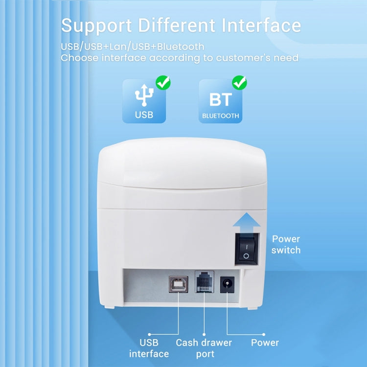 Xprinter XP-D58IIIL 57mm Thermal Label Printer Bill Cashing Printer, Spec: USB(UK Plug) - Printer by Xprinter | Online Shopping UK | buy2fix