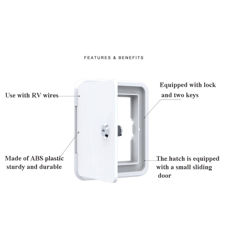 RV Accessories Square Wire Hatch Cover Yacht Accessories Wire Storage Box - Marine Accessories & Parts by buy2fix | Online Shopping UK | buy2fix