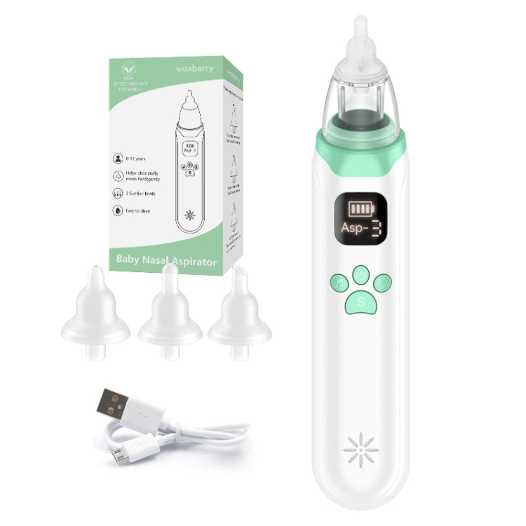 Infant Electric Nasal Aspirator With 3-gear Adjustable Nasal Clearer(White) - Baby Care by buy2fix | Online Shopping UK | buy2fix