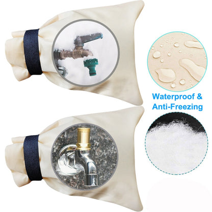 3 PCS Outdoor Winter Faucet Waterproof Oxford Cloth Antifreeze Cover, Size: 14x20cm(Khaki) - Faucets & Accessories by buy2fix | Online Shopping UK | buy2fix