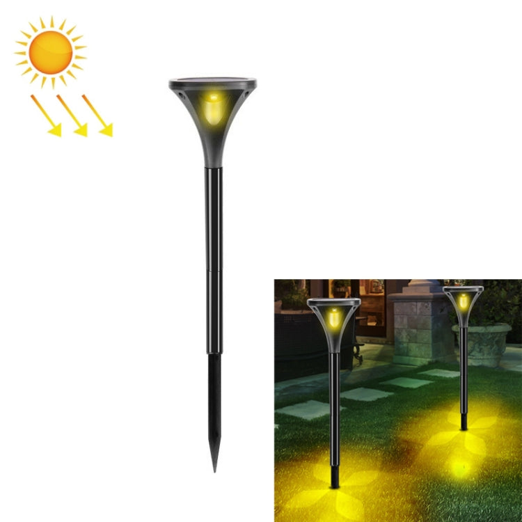 TS-S5206 4 LED Four-Sided Luminous Solar Lawn Lamp Ground Plug Light, Color temperature: Warm Light 3000K - Solar Lights by buy2fix | Online Shopping UK | buy2fix