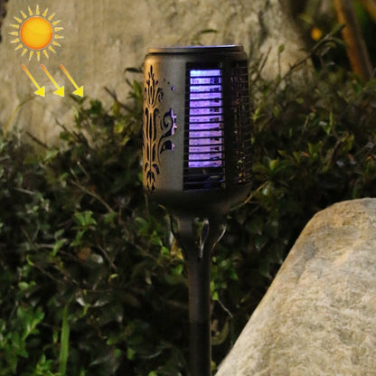 Solar Mosquito Killer Lamp Courtyard Garden UV Mosquito Trap(Black) - Solar Lights by buy2fix | Online Shopping UK | buy2fix