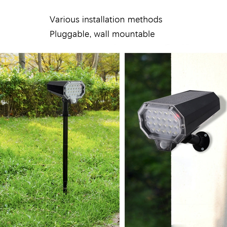 F1 Solar LED Sensor Rotate Wall Light Simulation Monitoring - Solar Lights by buy2fix | Online Shopping UK | buy2fix