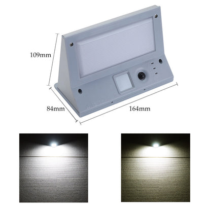 Outdoor Solar Body Sensing LED Lighting Wall Light(White Light) - Solar Lights by buy2fix | Online Shopping UK | buy2fix