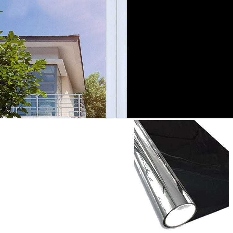 Sunscreen Shading Film One-way Perspective Anti-peeping Glass Sticker, Specification: 40x100cm(Full Shading-Black) - Door & Window Films by buy2fix | Online Shopping UK | buy2fix