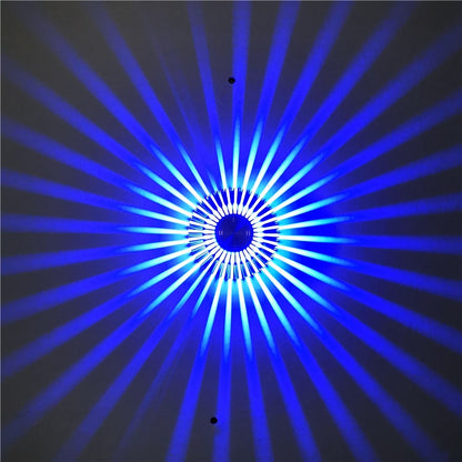 LED Aluminum Aisle Light Sunflower Corridor Lamp Decorative Light, Power source: Invisible Installation 1W(Blue) - Novelty Lighting by buy2fix | Online Shopping UK | buy2fix